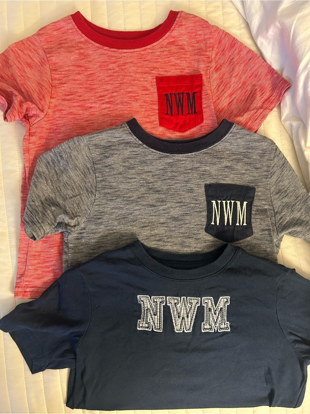 Kids' Short Sleeve Tee - Red, Gray, Navy